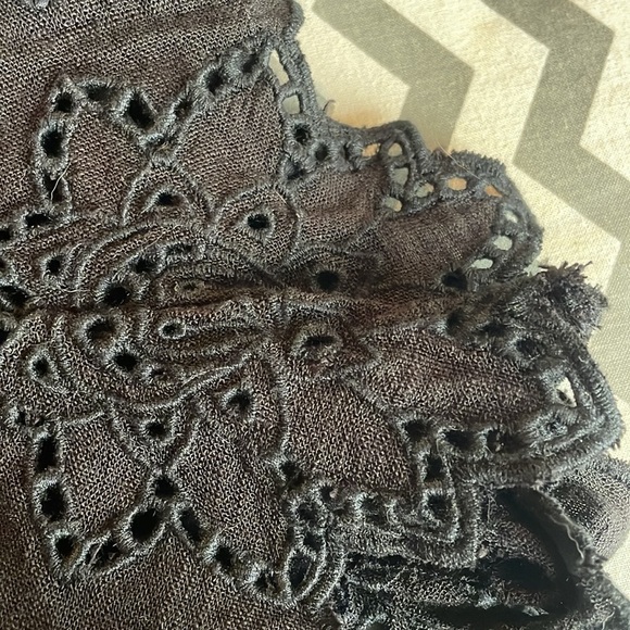 ZARA black romper spaghetti straps size medium length 22 1/2” pit to pit 17” - Picture 4 of 5